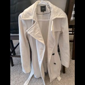 EXPRESS cream double breasted pea coat
